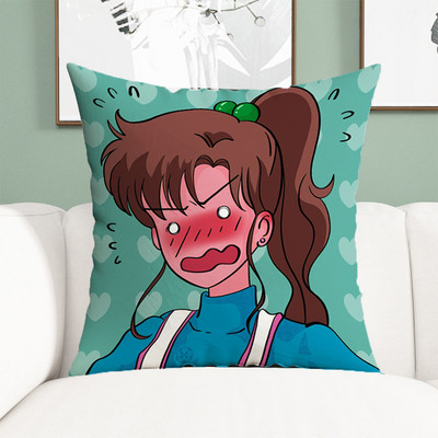 Sailor Moon jastučnice Ukrasne anime jastučnice 45x45 Jastučnice za krevet Jastuci Dekoracija za dom Kratka plišana jastučnica