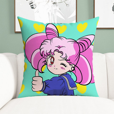 Sailor Moon jastučnice Ukrasne anime jastučnice 45x45 Jastučnice za krevet Jastuci Dekoracija za dom Kratka plišana jastučnica