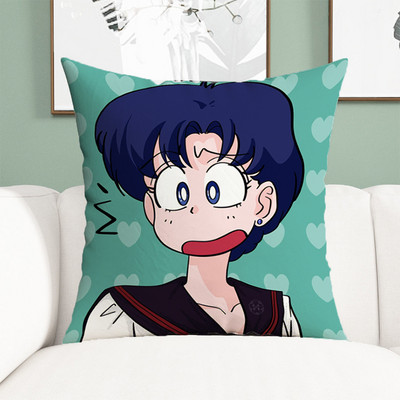 Sailor Moon jastučnice Ukrasne anime jastučnice 45x45 Jastučnice za krevet Jastuci Dekoracija za dom Kratka plišana jastučnica
