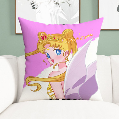 Sailor Moon jastučnice Ukrasne anime jastučnice 45x45 Jastučnice za krevet Jastuci Dekoracija za dom Kratka plišana jastučnica