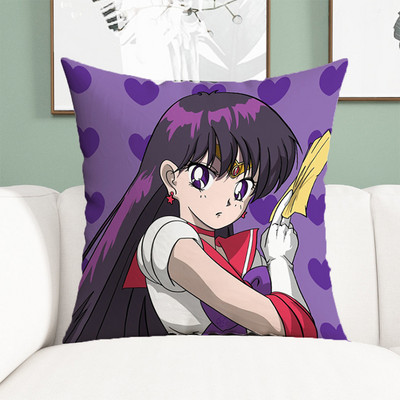 Sailor Moon jastučnice Ukrasne anime jastučnice 45x45 Jastučnice za krevet Jastuci Dekoracija za dom Kratka plišana jastučnica