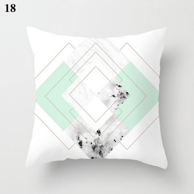 45*45cm Husă de pernă verde mentă Față de pernă Accesorii pentru casă Perne decorative proaspete Huse Huse de pernă Sufragerie simplă