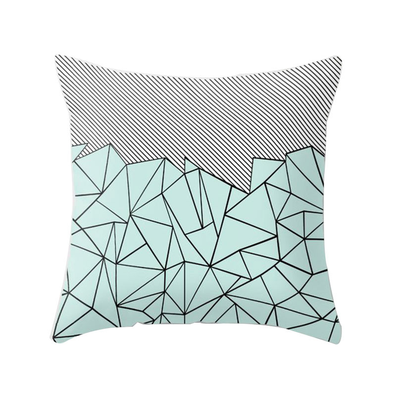 45*45cm Husă de pernă verde mentă Față de pernă Accesorii pentru casă Perne decorative proaspete Huse Huse de pernă Sufragerie simplă