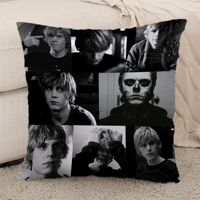 Párnahuzatok párnák dekorációhoz Home Evan Peters párnahuzatok dekoratív párnahuzat rövid plüss párnahuzat autós kanapé 45*45