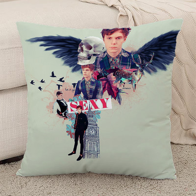 Párnahuzatok párnák dekorációhoz Home Evan Peters párnahuzatok dekoratív párnahuzat rövid plüss párnahuzat autós kanapé 45*45
