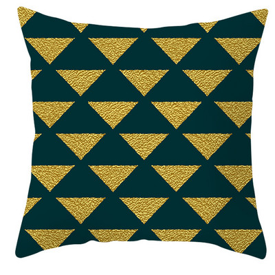 Jastučnica za kućni kauč 45*45cm Home Decor Geometric Series Kožna navlaka za jastuk boje breskve Luksuzna zlatna ukrasna jastučnica