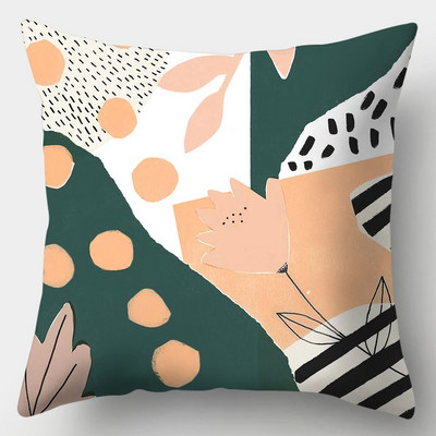 Art rajz stílusú párnahuzat négyzet alakú kanapé párnahuzat absztrakt főkép párnahuzat