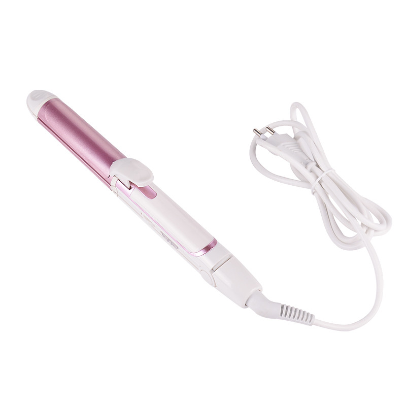 3 viename plaukų tiesintuvas EU Plug Plaukų garbanojimo lygintuvas Daugiafunkcis gofruotas plokščias geležies kukurūzų plokštės šildomas volelis