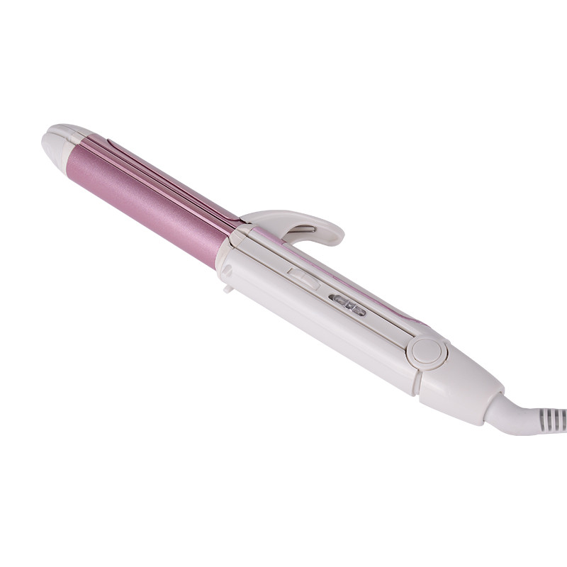 3 viename plaukų tiesintuvas EU Plug Plaukų garbanojimo lygintuvas Daugiafunkcis gofruotas plokščias geležies kukurūzų plokštės šildomas volelis