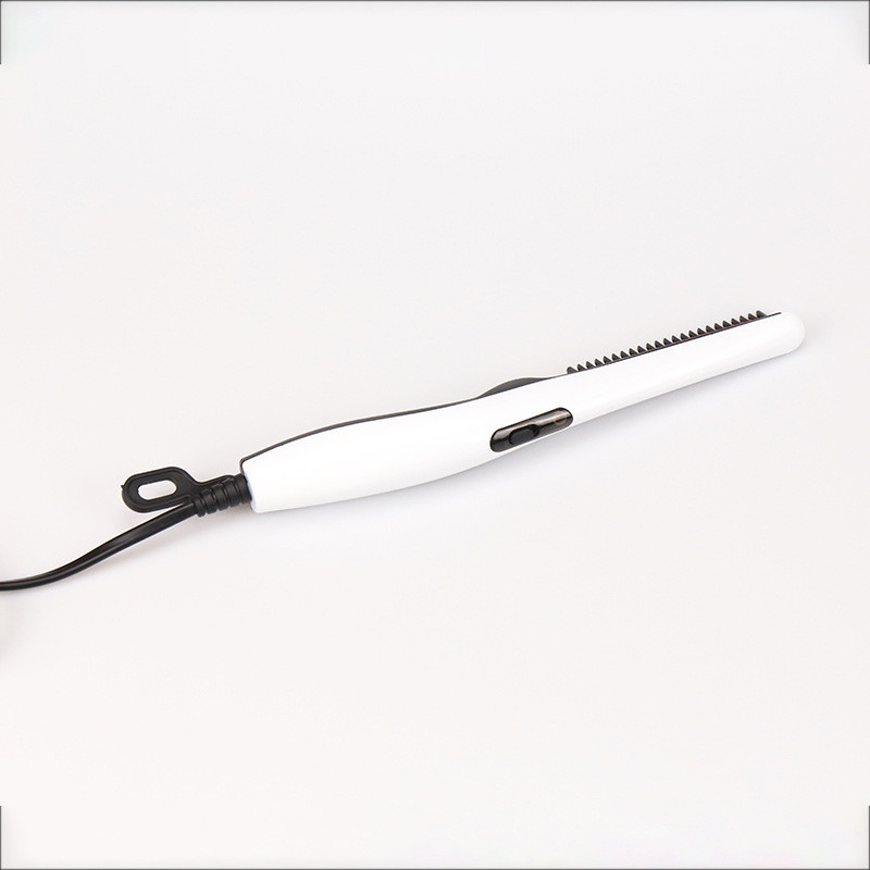 Többfunkciós hajfésűs kefe szakállhasító Hajkiegyenesítő elektromos szakállkiegyenesítő fésű gyors hajformázó férfiaknak