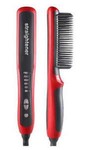 Многофункционална преса за коса Гребен против изгаряне Четка за изправяне на коса Гребен Бързо загряваща преса за коса