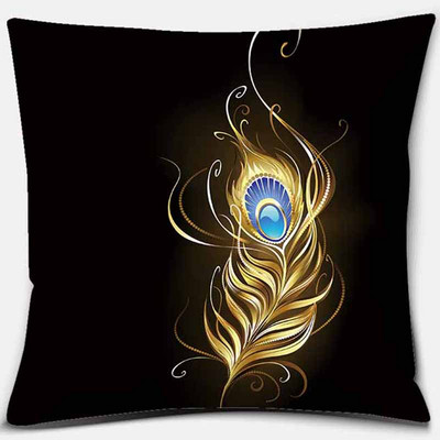 Față de pernă cu imprimare geometrică neagră Decorație pentru casă Husă de pernă pentru canapea auto