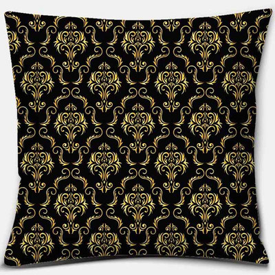 Față de pernă cu imprimare geometrică neagră Decorație pentru casă Husă de pernă pentru canapea auto