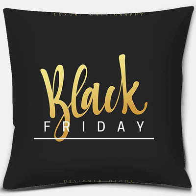 Față de pernă cu imprimare geometrică neagră Decorație pentru casă Husă de pernă pentru canapea auto