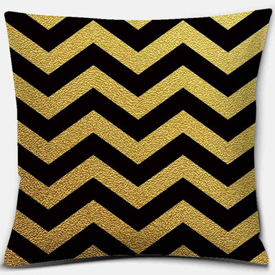 Față de pernă cu imprimare geometrică neagră Decorație pentru casă Husă de pernă pentru canapea auto