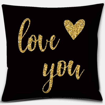 Față de pernă cu imprimare geometrică neagră Decorație pentru casă Husă de pernă pentru canapea auto