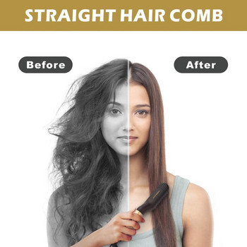 Πολυλειτουργικό ισιωτικό μαλλιών χτένα βούρτσα για γένια Μαλλιά ίσιωμα χτένα ισιωτικό ψαλιδάκι μαλλιών Quick Hair Styler για άνδρες