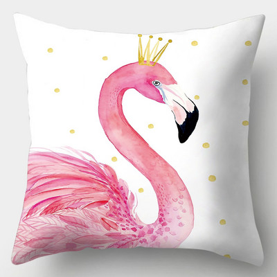 Tropical Flamingo párnahuzat 45cmX45cm négyzet alakú kanapé párnahuzat Creative Flamingo párnahuzat