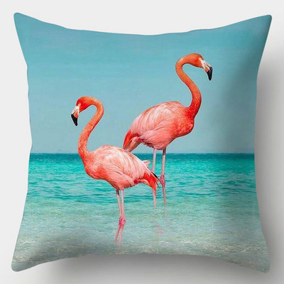 Tropical Flamingo párnahuzat 45cmX45cm négyzet alakú kanapé párnahuzat Creative Flamingo párnahuzat