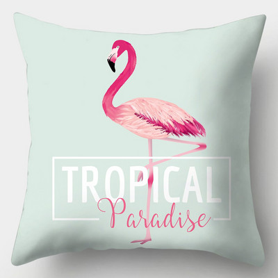 Tropical Flamingo párnahuzat 45cmX45cm négyzet alakú kanapé párnahuzat Creative Flamingo párnahuzat