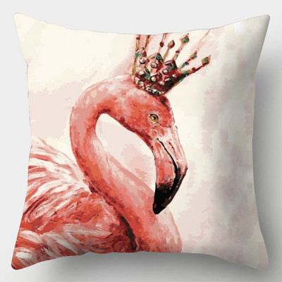 Tropical Flamingo párnahuzat 45cmX45cm négyzet alakú kanapé párnahuzat Creative Flamingo párnahuzat