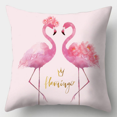 Tropical Flamingo párnahuzat 45cmX45cm négyzet alakú kanapé párnahuzat Creative Flamingo párnahuzat