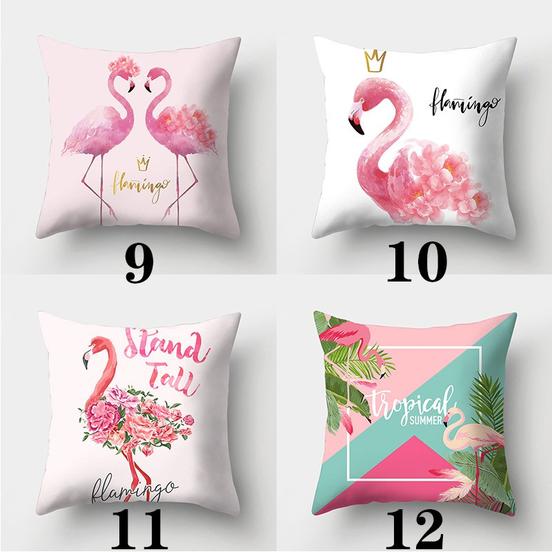 Tropical Flamingo párnahuzat 45cmX45cm négyzet alakú kanapé párnahuzat Creative Flamingo párnahuzat