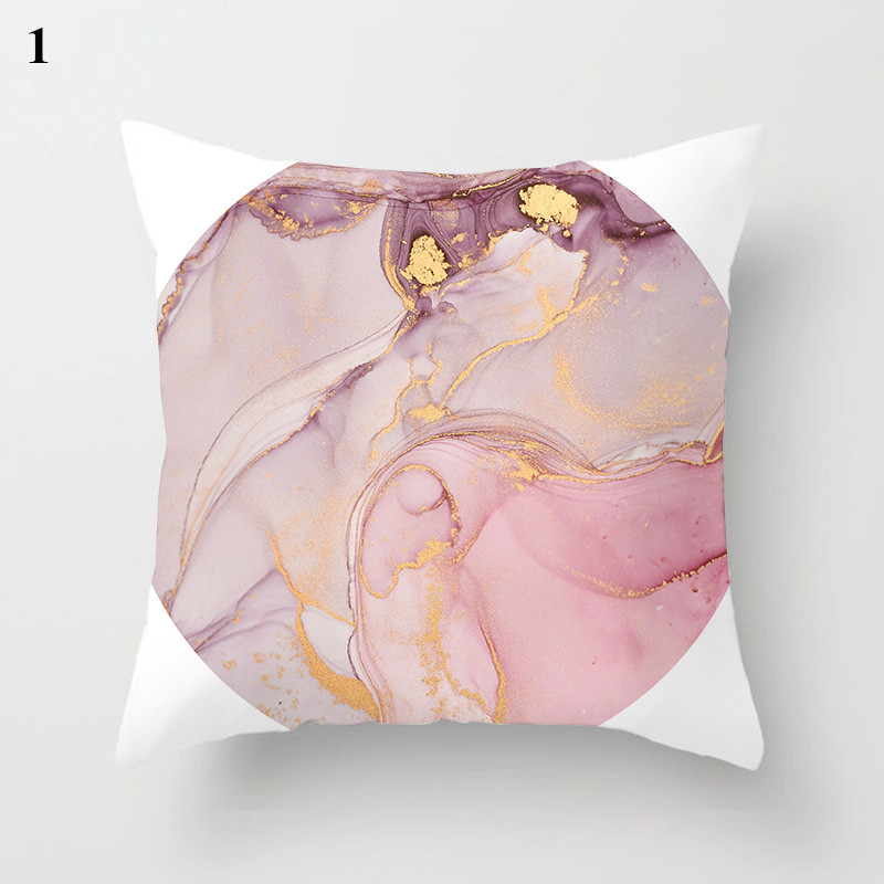 Modern absztrakt párnahuzat párnahuzat lila rózsaszín márvány arany fólia párnahuzat lakberendezési párnahuzat kanapé kidobó párnahuzat