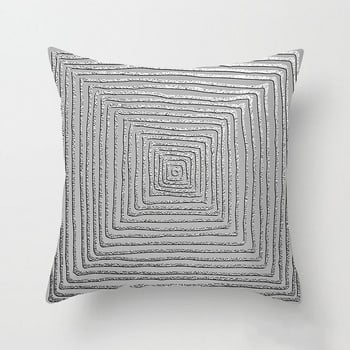Διακοσμητικά μαξιλάρια σε γκρι γεωμετρικό σχέδιο Μαξιλαροθήκη Πολυεστερικό κάλυμμα μαξιλαριού Ριχτάρι Μαξιλάρι Διακόσμηση καναπέ Μαξιλαροθήκη 40901