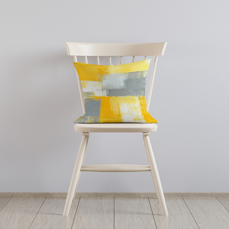 Žuta jastučnica 45*45cm Jastučnica Geometrijska mramorna poliesterska jastučnica Dekoracija doma