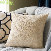 Nordic Style otthoni párnahuzat domború kötéllel hímzett párnahuzat dekoratív négyzet alakú háttámla párnahuzat funda almohada 50*50cm