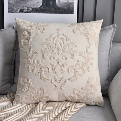 Nordic Style otthoni párnahuzat domború kötéllel hímzett párnahuzat dekoratív négyzet alakú háttámla párnahuzat funda almohada 50*50cm