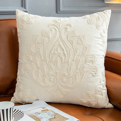Nordic Style otthoni párnahuzat domború kötéllel hímzett párnahuzat dekoratív négyzet alakú háttámla párnahuzat funda almohada 50*50cm