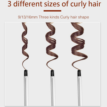 Επαγγελματικό σίδερο για μπούκλες 9 χιλ. Wet Dry Κεραμικό ραβδί για μπούκλες Roller Beauty Salon Hair curlers Stick EU UK Plug
