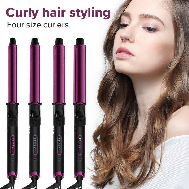 Ubeator hajcsavaró Beállítás Professzionális Hajsütővasok Pálca Wavers Beauty Styling Tools Több specifikáció lila