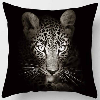45X45CM Animals World Tiger Lion калъфка за възглавница Сладки домашни декоративни калъфки за възглавници за диван, всекидневна
