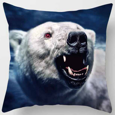 45X45CM Animals World Tiger Lion pagalvės užvalkalas Mieli namų dekoratyvinių pagalvių užvalkalai sofai svetainei