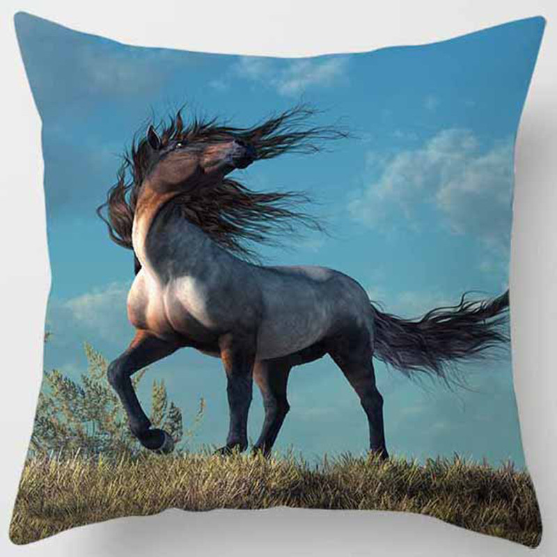 45X45CM Animals World Tiger Lion pagalvės užvalkalas Mieli namų dekoratyvinių pagalvių užvalkalai sofai svetainei