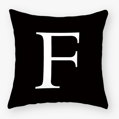 Fehér betűs párnahuzat 45x45 poliészter párnahuzat kanapé párnák dekoratív díszpárnahuzat lakberendezési párnahuzat