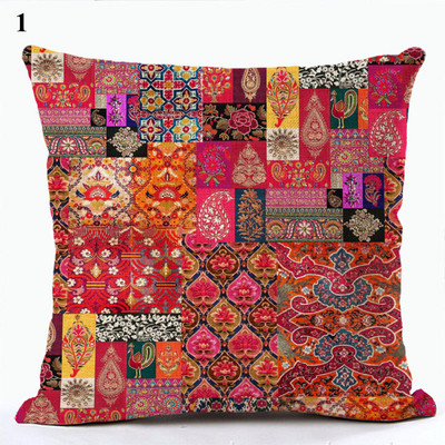 Boheemlas stiilis diivanipadja kate Etniline nimmeosa padjapüür Elutoa tool vöökoht padjapüür Kodu dekoratiivne 45x45cm