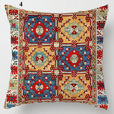 Boheemlas stiilis diivanipadja kate Etniline nimmeosa padjapüür Elutoa tool vöökoht padjapüür Kodu dekoratiivne 45x45cm