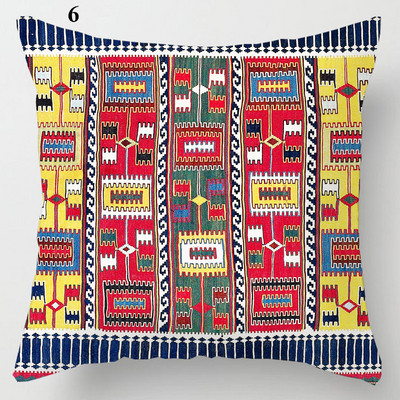 Boheemlas stiilis diivanipadja kate Etniline nimmeosa padjapüür Elutoa tool vöökoht padjapüür Kodu dekoratiivne 45x45cm