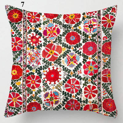 Boheemlas stiilis diivanipadja kate Etniline nimmeosa padjapüür Elutoa tool vöökoht padjapüür Kodu dekoratiivne 45x45cm