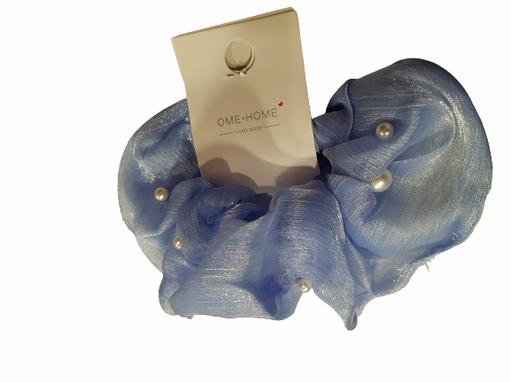 Ластик Ahelos, За коса, Скрънчи, Синьо