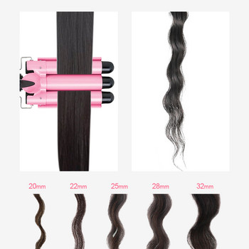 Σίδερο για μπούκλες για μπούκλες Afro Μαλλιά για μπούκλες κεραμικό ηλεκτρικό κυματοειδές Silky Salon Smooth Professional Frizzy Women Waver