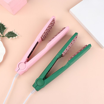 Επαγγελματικός όγκος σίδερο μαλλιών Κεραμικό 3D πλέγμα Hair Crimper Εργαλεία για μπούκλες Νάρθηκας Επίπεδο σίδερο Εργαλεία styling μαλλιών