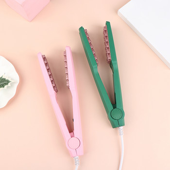 Професионална ютия за обем на косата Керамична 3D решетка Щипка за коса Инструменти за къдрене Шина Плоска ютия Инструменти за оформяне на коса