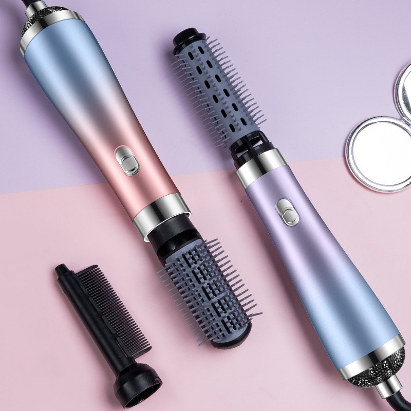 2 in 1 Profesionalus 220 V automatinis rotacinis 1000 W plaukų džiovintuvas plaukų suktukas šukos karšto oro šepečių tiesinimo formavimo įrankiai