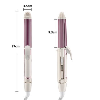 3 в 1 Електрическа маша и преса за коса Персонални инструменти за оформяне на коса Wave Турмалин Керамика Стайлър Маша