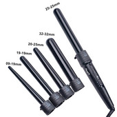 Ondulator de păr 5 în 1 09-32mm Baghetă de păr ceramică Ondulător electric Onduleuri ondulatoare de păr profesionale Rolă + mănușă